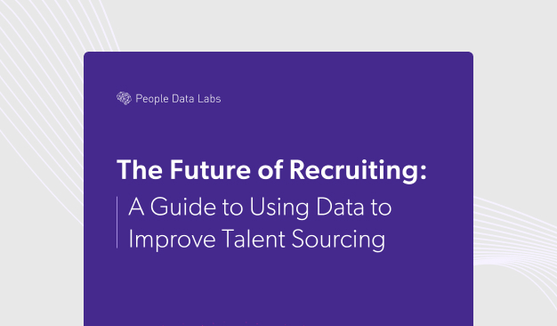 PDF Cover - The Future of Recruiting: A Guide To Using Data to Improve Talent Sourcing